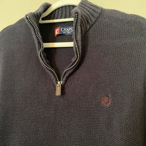 Chaps • navy men’s sweater pullover XL - Picture 3 of 7